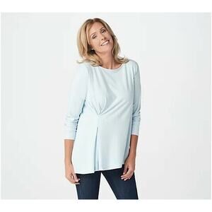 Elizabeth & Clarke Cinched Waist Long Sleeve Top